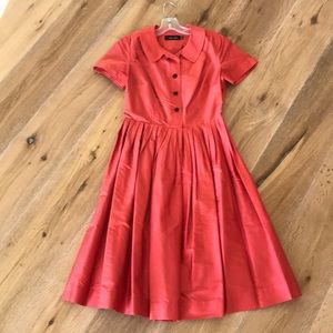 Teri Jon 100% Silk Shirt Dress